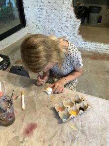 Getting creative at Ninepunn Art Cafe, Hua Hin Thailand